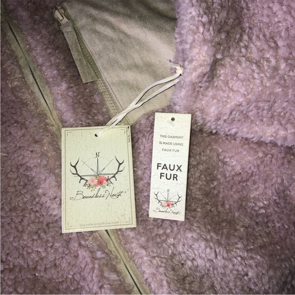 Fuzzy Jacket $149 Boundless North 
Sold by Nordstrom 
Pink Sz Small Pale Pink - Picture 8 of 9
